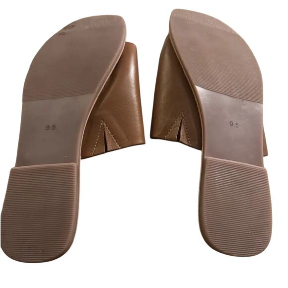 LUCKY BRAND Women's Vayleri Leather Slide Toe Ring Brown Sandals, size 9.5 - Picture 6 of 6